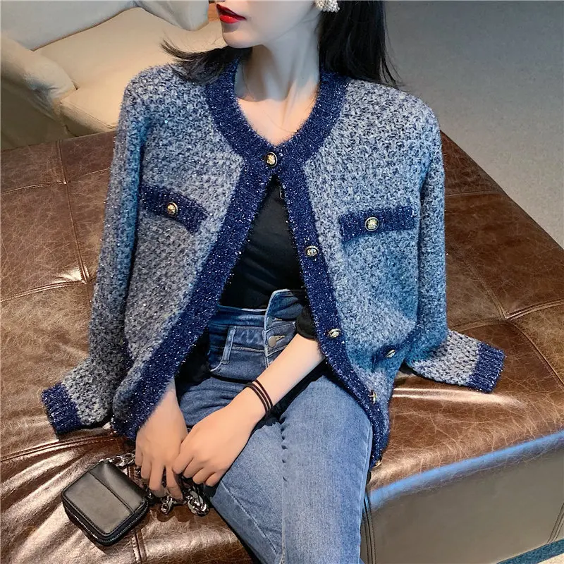 

Gentle Fresh Loose All-Match Knitted Stylish Cardigans New Elegant Fashion High Quality Soft Chic Sweet Women Sweaters