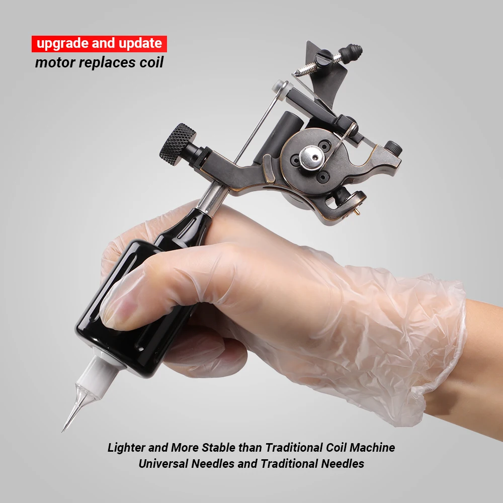 

Hot Double-edged motor Germany Rotary Tattoo Machine Liner & Shader Permanent Makeup Tatoo Motor Gun Supply for Tattoo Artist
