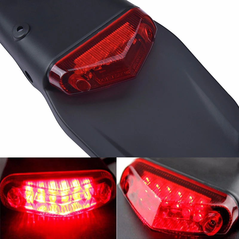 SPELAB 12V Motorcycle Rear Fender Light Motocross Enduro Mudguards For KTM XR250 XR400 XR650 WR250F WR450F CRF250X CRF450X CRF |