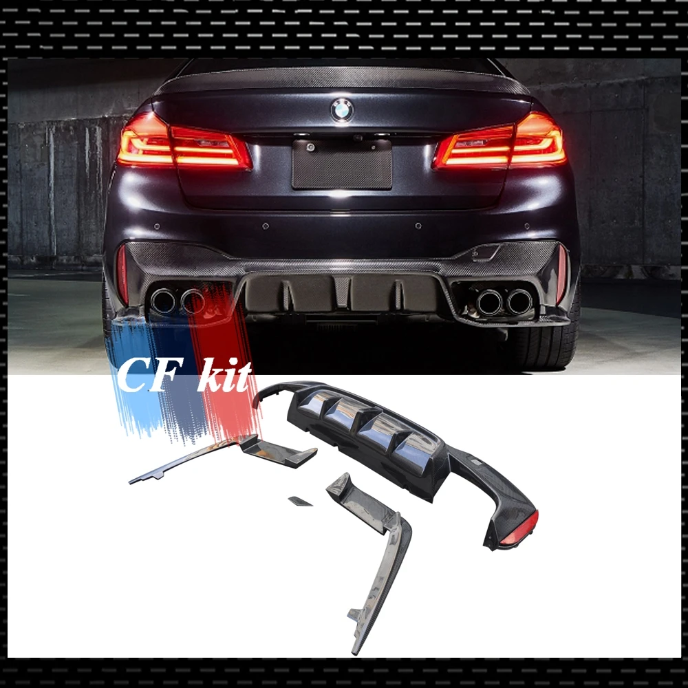 Углеродное волокно задний диффузор для губ разветвители M tech BMW 5 серии F90 M5 G30