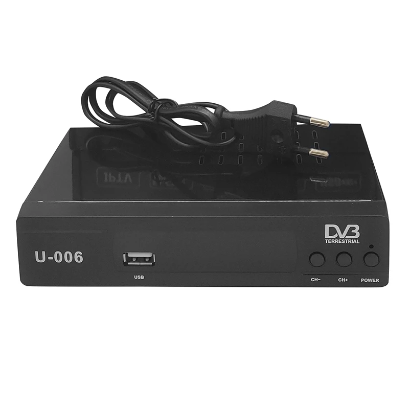 DVB-T2 HD 1080P телеприставка ТВ приёмник коробка 3D цифрового видео наземного MHEG4 (ЕС