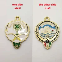 saudi and kuwait badges logo saudi arabia on one side and kuwait on the other side tassel pendant