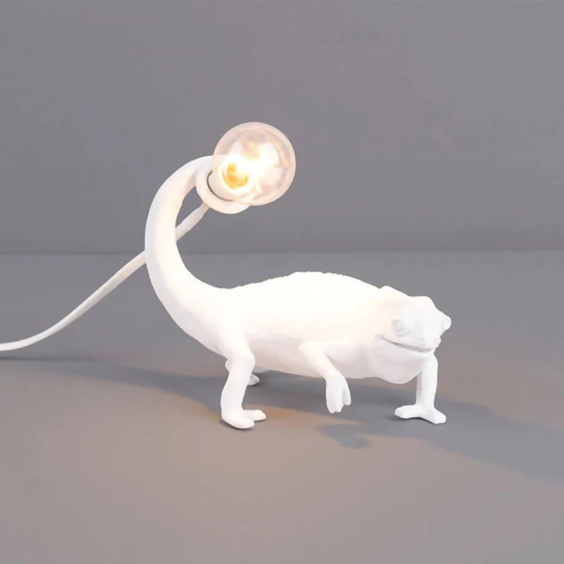 

Nordic LED Resin Chameleon Table lamp E12 room decoration accessories Desk night lights LED night lights EU/US Plug minimalist