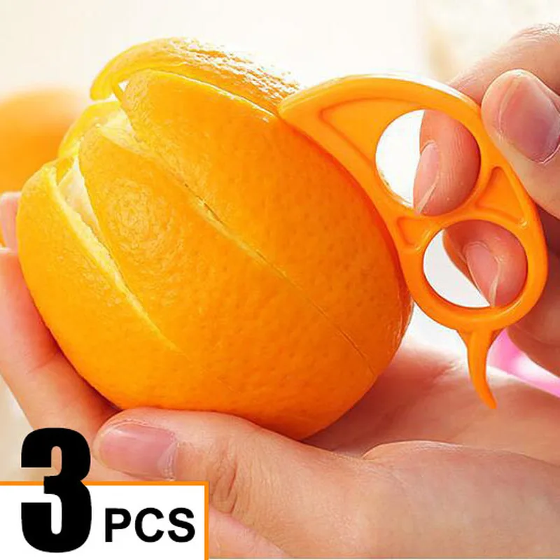 3/1pcs Fruit Orange Peelers Zesters Creative Lemon Oranges Peeler Slicer Stripper Easy To Use Open Citrus Tools Kitchen Gadgets
