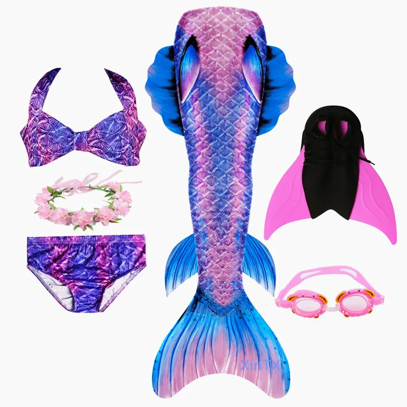 Новинка 2019 года платье русалки для детей купальный костюм девочек вечерние