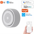 Беспроводная Wi-Fi-сирена Tuya, сенсор со звуковой подсветкой, работает с приложением SmartLife и Alexa Google Home