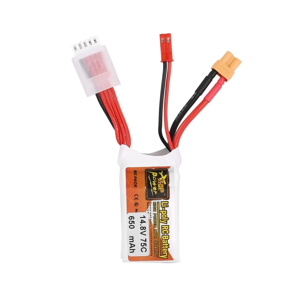 Горячее предложение! Распродажа! ZOP power 14 8 V 650mAh 75C 4S 1P RC Lipo батарея JST XT30 вилка
