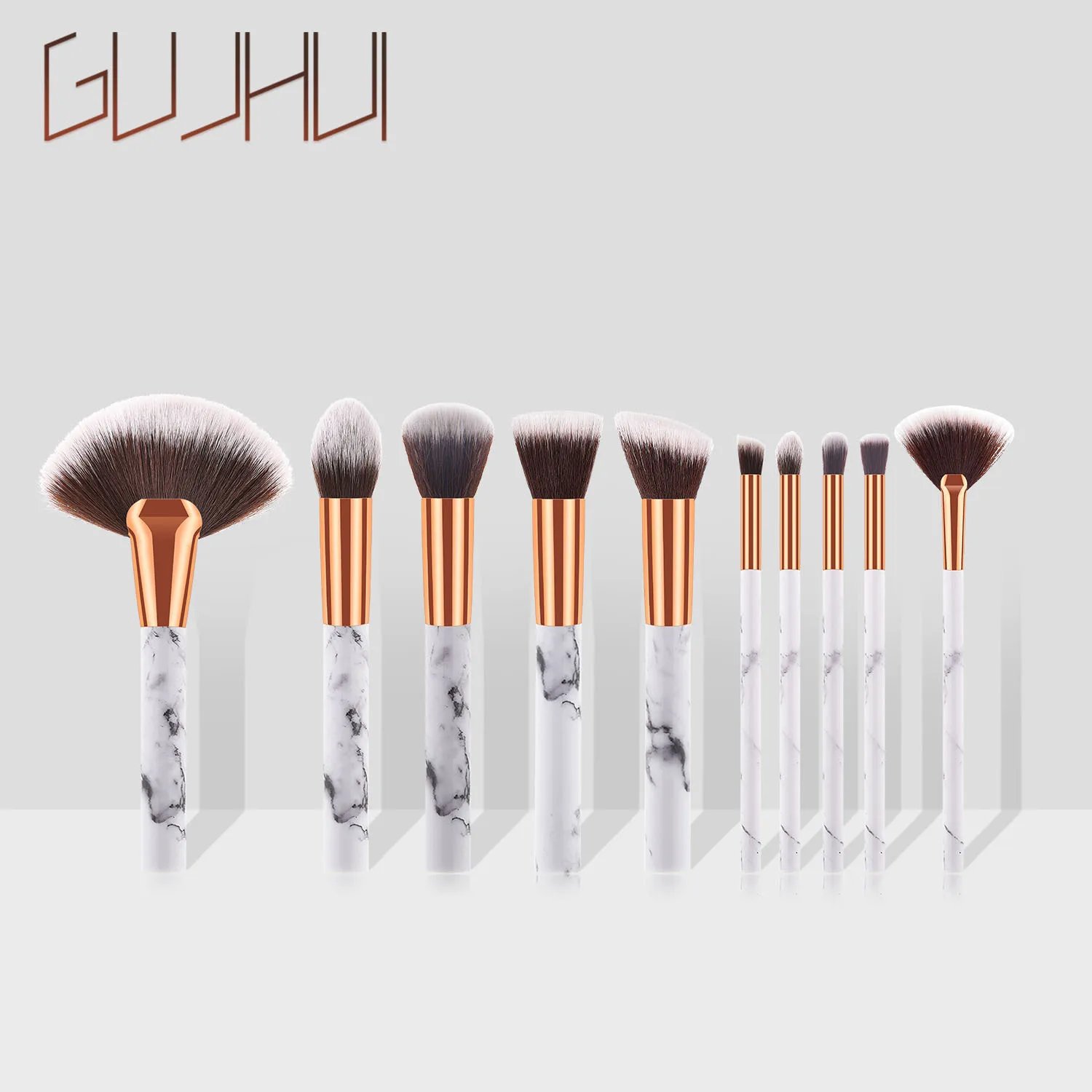 Один/10 класса мрамор набор кистей для макияжа инструменты красоты рассыпчатая