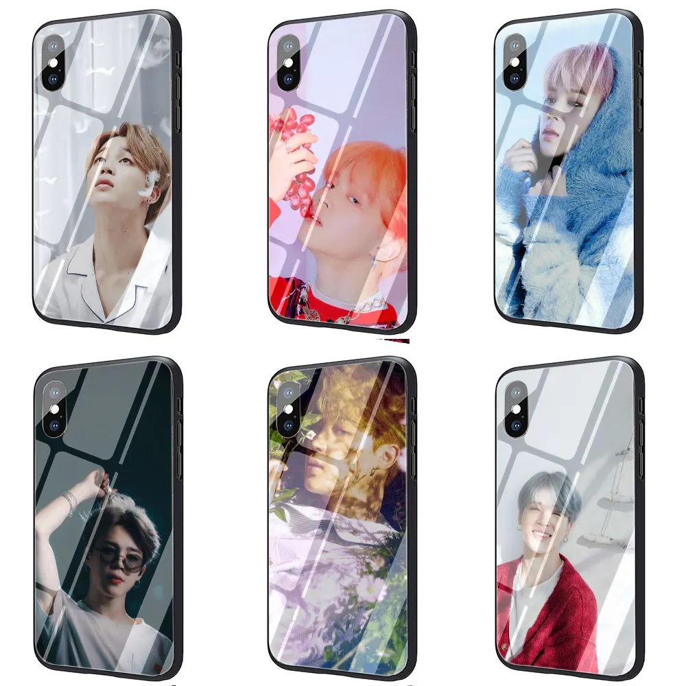 Jimin красивый чехол для телефона из закаленного стекла iPhone SE 2020 11 Pro 6 6S Plus 7 8 X XS XR Max |