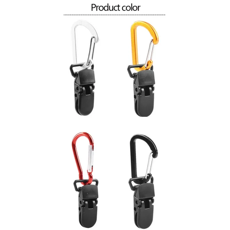 

20Pcs/Set Tent Canopy Clip Outdoor Wind Rope Clamps Multifunctional Awning Wind Rope Clips Camping Tent Accessories