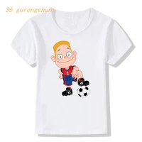 fashion tshirt girl soccer boy cartoon t shirt girls summer tops football player kids clothes boys t shirts children t shirts
