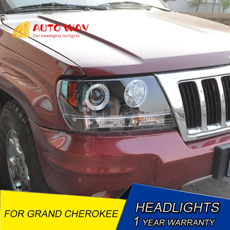 Стайлинг автомобиля светодиодный корпус для Jeep Grand Cherokee фары 1994-2004 биксеноновые