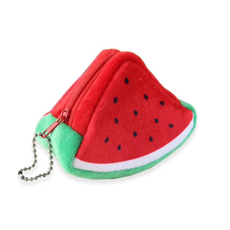 Женский кошелек с фруктами плюшевый Кошелек для монет Детская сумочка денег