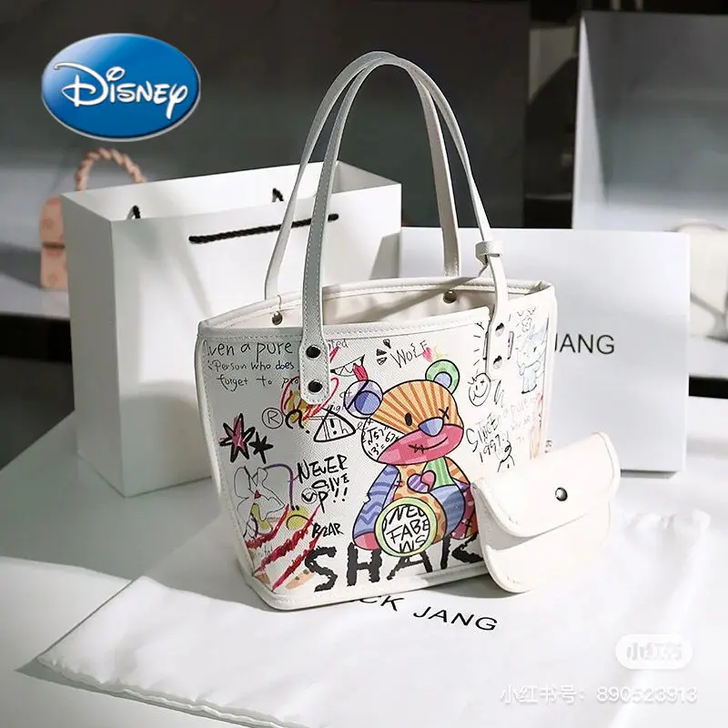 

New Disney Bag Pooh Bear Cartoon Woman Canvas Shoulder Bag Messenger Bag Handbag Tote Bag Shopping Bag Female Bag Trend In 2021