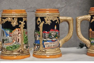 Ручная роспись в европейском стиле керамический ландшафт немецкая пивная кружка