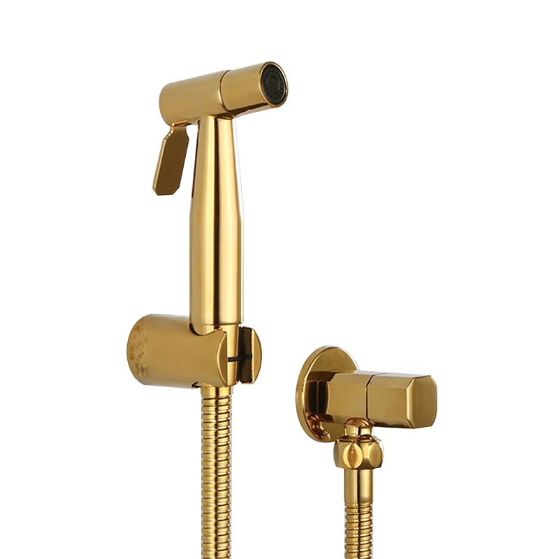 Смесители для унитаза латунный кран золотистого цвета душа и туалета насадка с