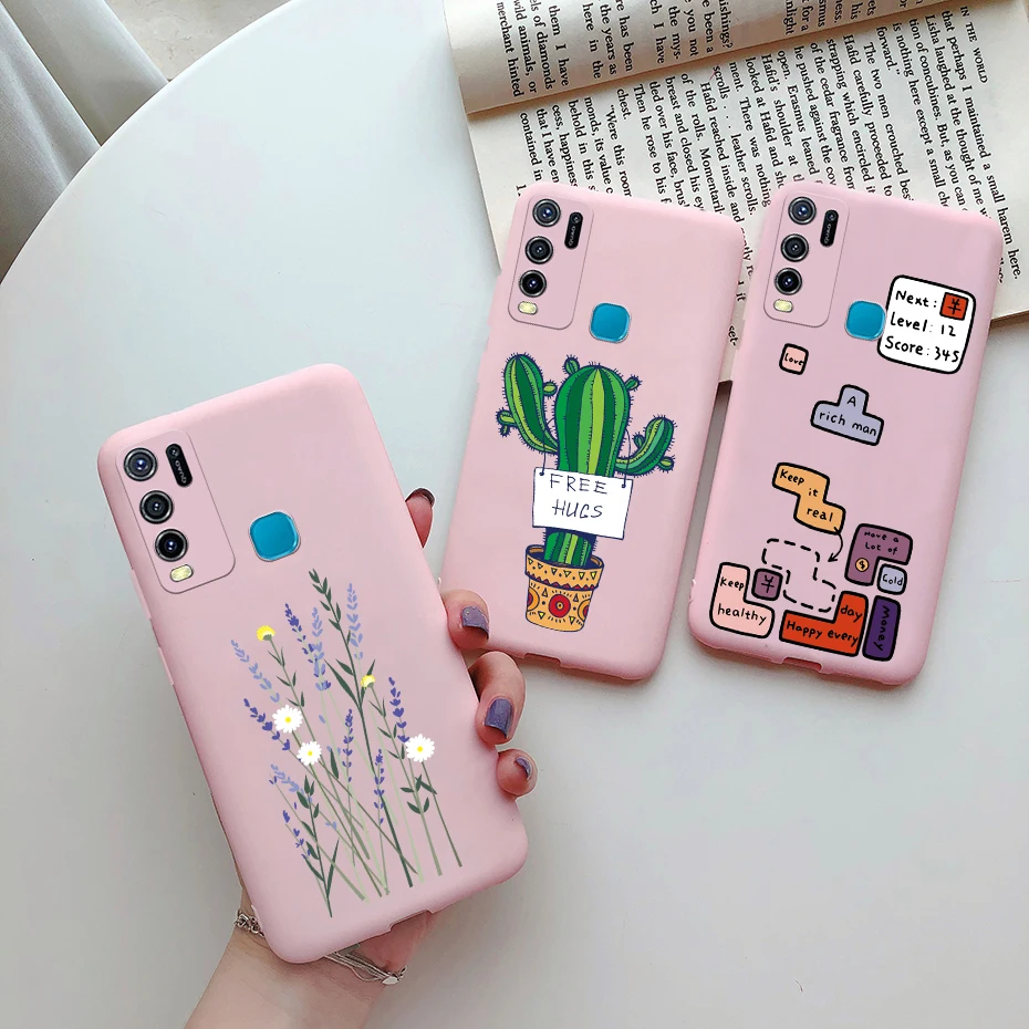 Ударопрочный Мягкий силиконовый чехол из ТПУ для Vivo Y30 Y50 Y 30 50 2020 6 47 дюйма с милым