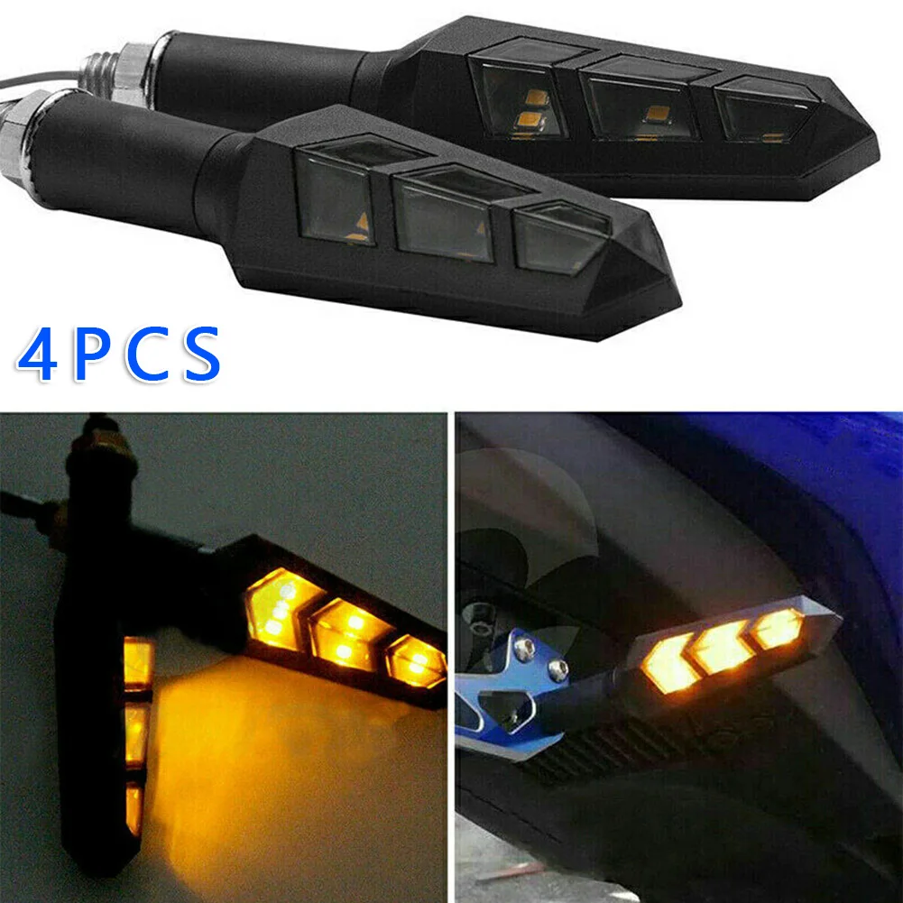 4x Универсальный 12 В мотоциклетный велосипед 6LED светильник с поворотным сигналом