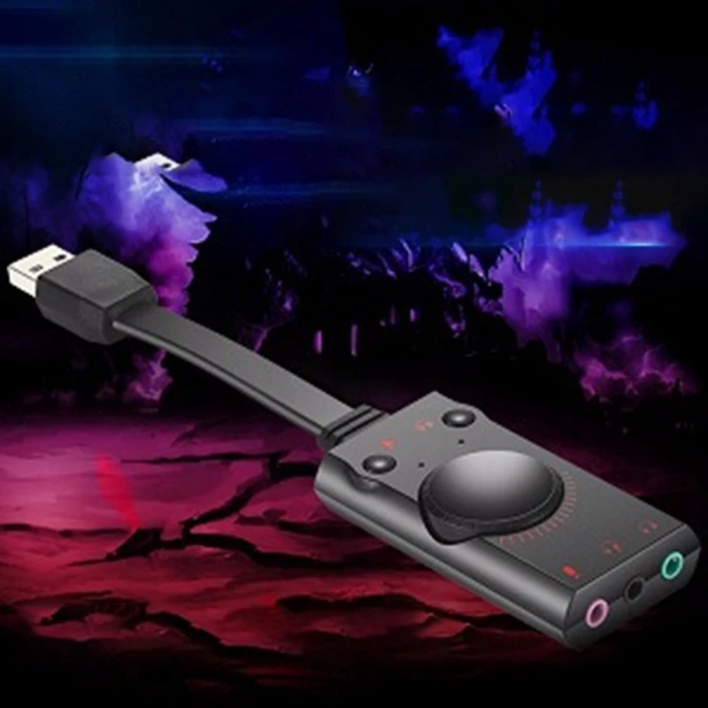S1 адаптер Внешний USB 3 5 мм конвертер для наушников внешняя звуковая карта