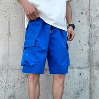plus size summer blue cargo shorts men streetwear multi pockets baggy short jogger pants male loose casual shorts 8xl