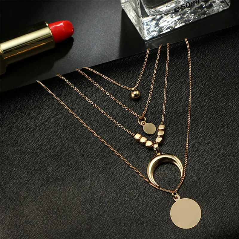 Ожерелье в этническом стиле с изображением ветра и Луны | Украшения аксессуары