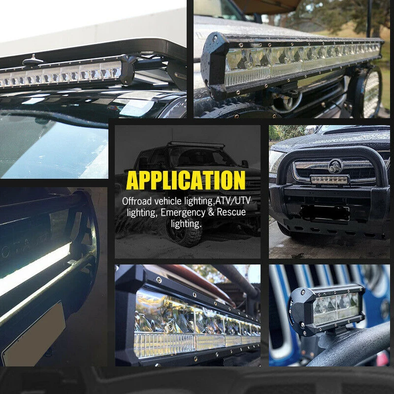 

4" 7"12'' 20'' 23 31"inch 12V 24V offroad led light bar Spot Flood Combo led Work Light for Jeep Car 4WD Truck SUV ATV