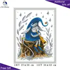 Joy Sunday Trumpeting Sprites KB079 14CT 11CT счетные и штампованные украшения для дома эльфы рукодельные наборы для вышивки крестом