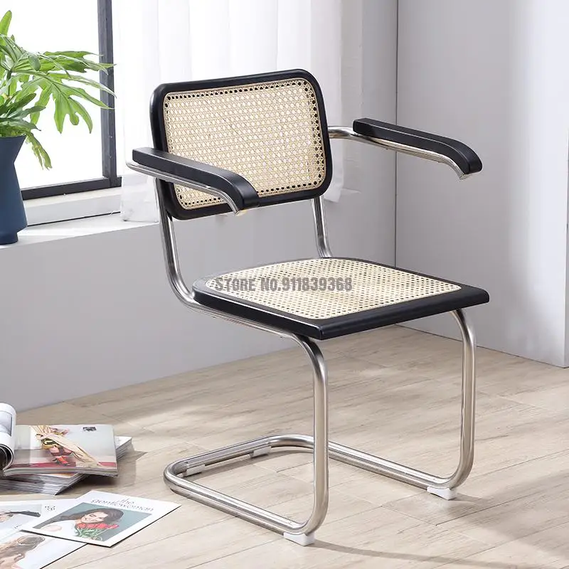 Плетеное кресло-стул классическое красное средневековое кресло из нержавеющей