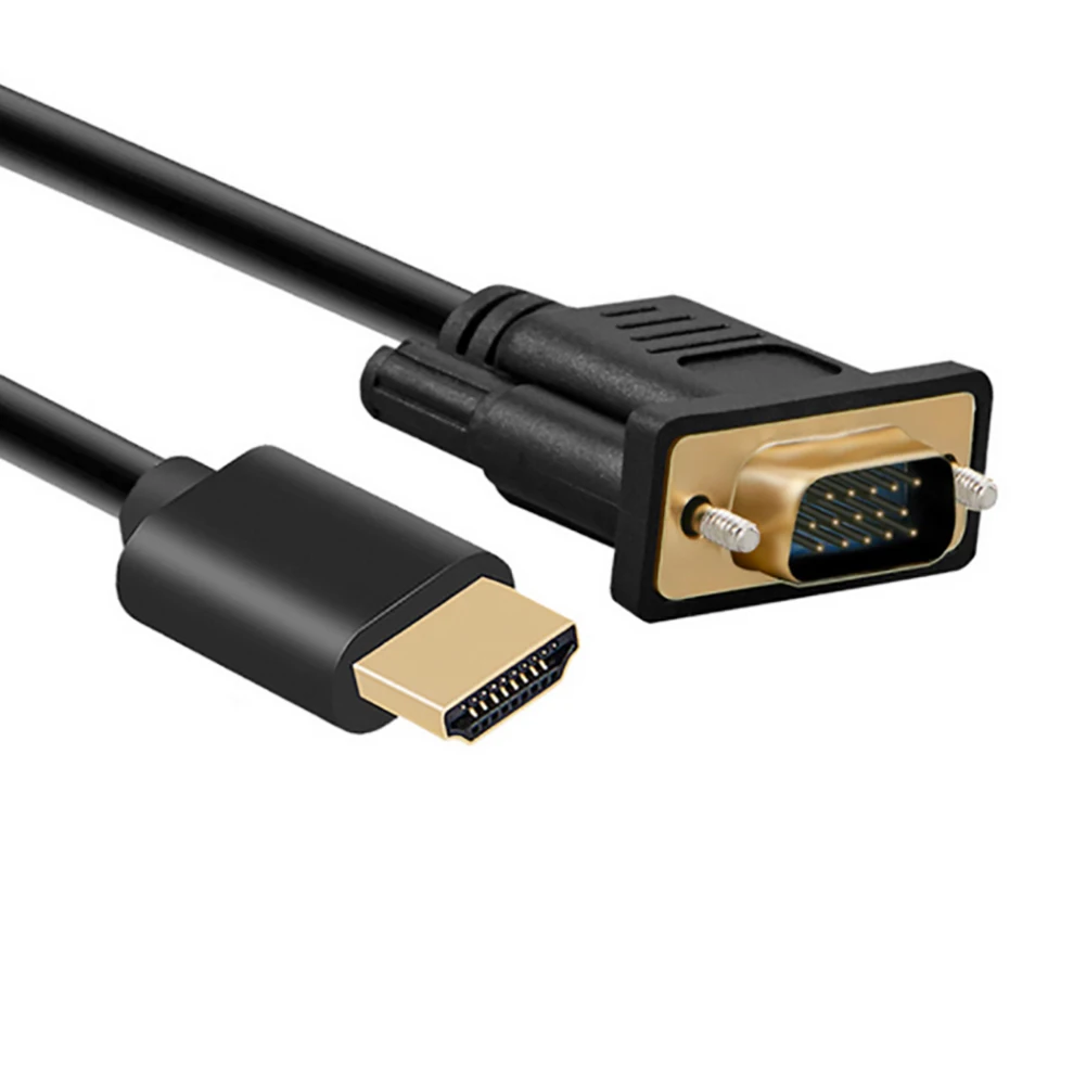 Совместимому с HDMI к VGA кабель 6 футов (кабель со штыревыми соединителями на обоих