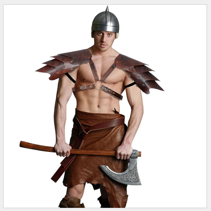 

Средневековый ретро-стиль викингов воин Гладиатор самурайский рыцарь паулдрон плечо Броня эпохи Возрождения винтажный строительный реквизит на Хэллоуин Косплей