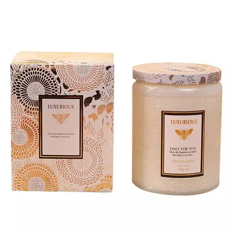 Свечи с ароматом украшение для дома роскошные ароматерапевтические стеклянные