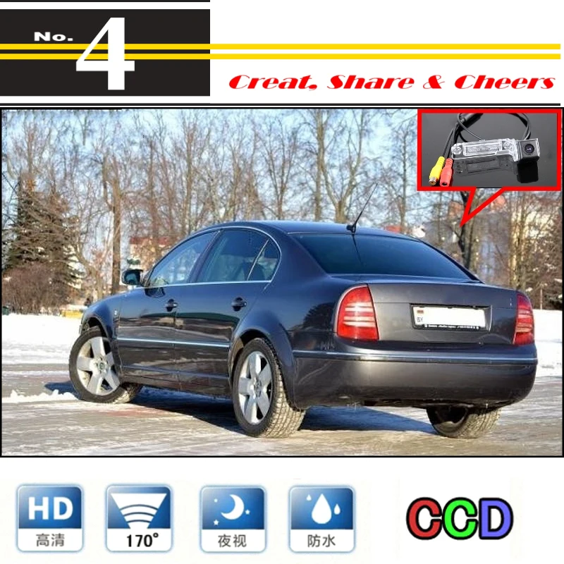 Автомобильная камера для Volkswagen VW Polo MK4/Polo Vivo Высокая обратная камера заднего вида для PAL/NTSC | CCD+ RCA