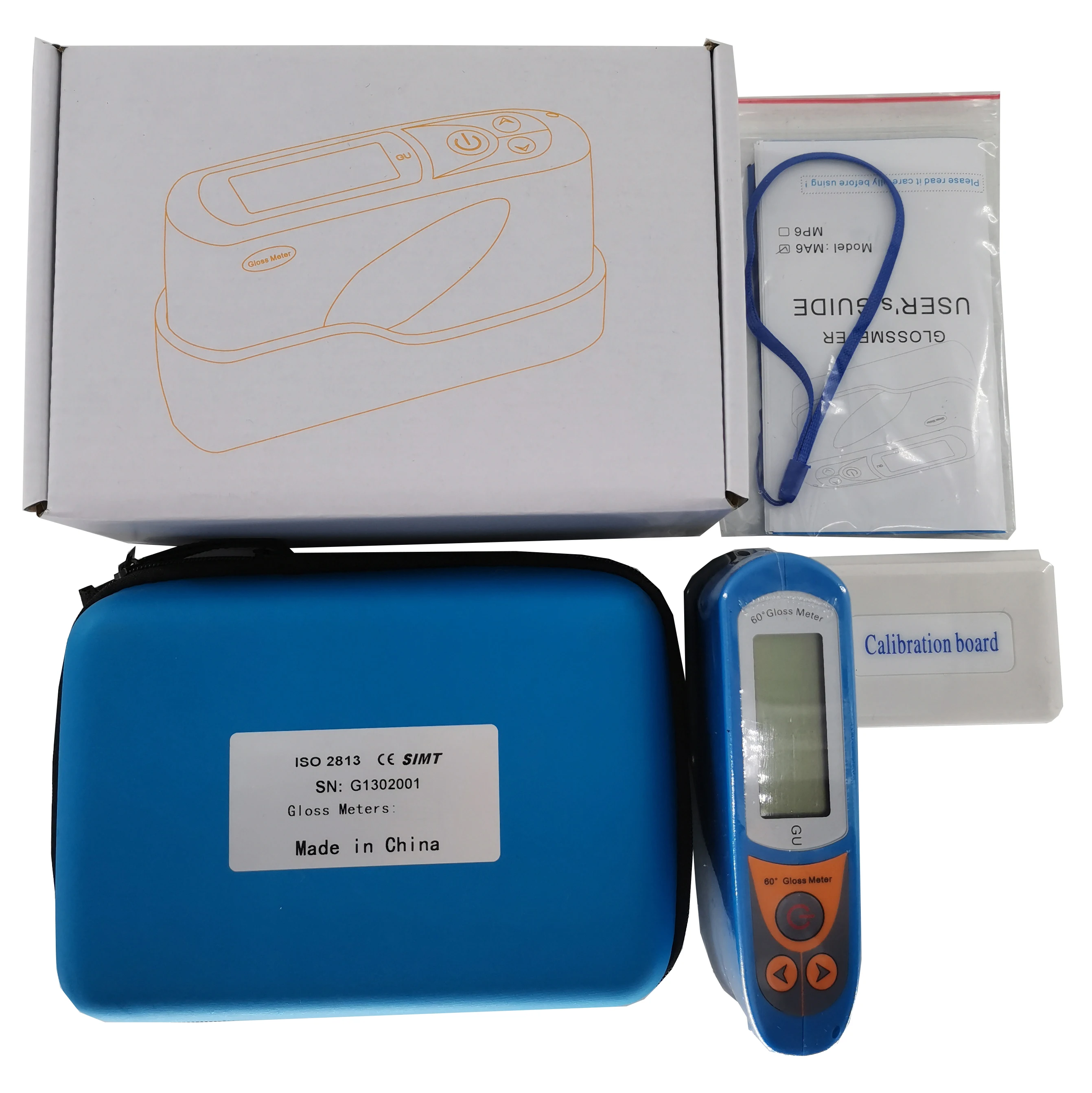 Портативный глянцевый гранитный мраморный камень 60 градусов с диапазоном