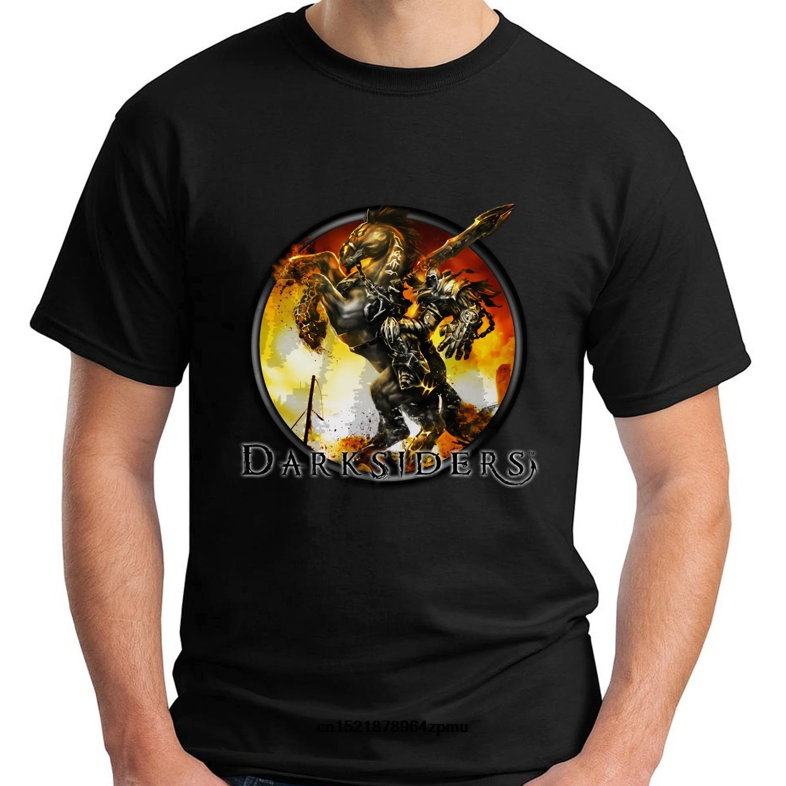 Мужская футболка с модным персональным рисунком Darksiders Death War четыре всадника игра