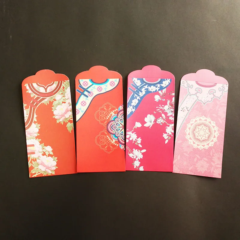 8 шт./компл. конверты для денег Qi Pao (Hong Bao) красные в качестве подарочных конвертов 3