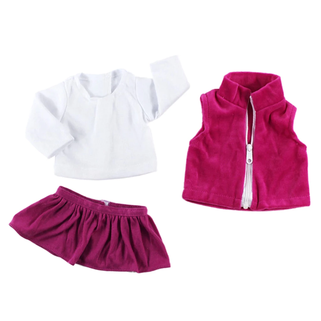 Одежда для 18 дюймов американская кукла моя жизнь куклы платье юбка топы