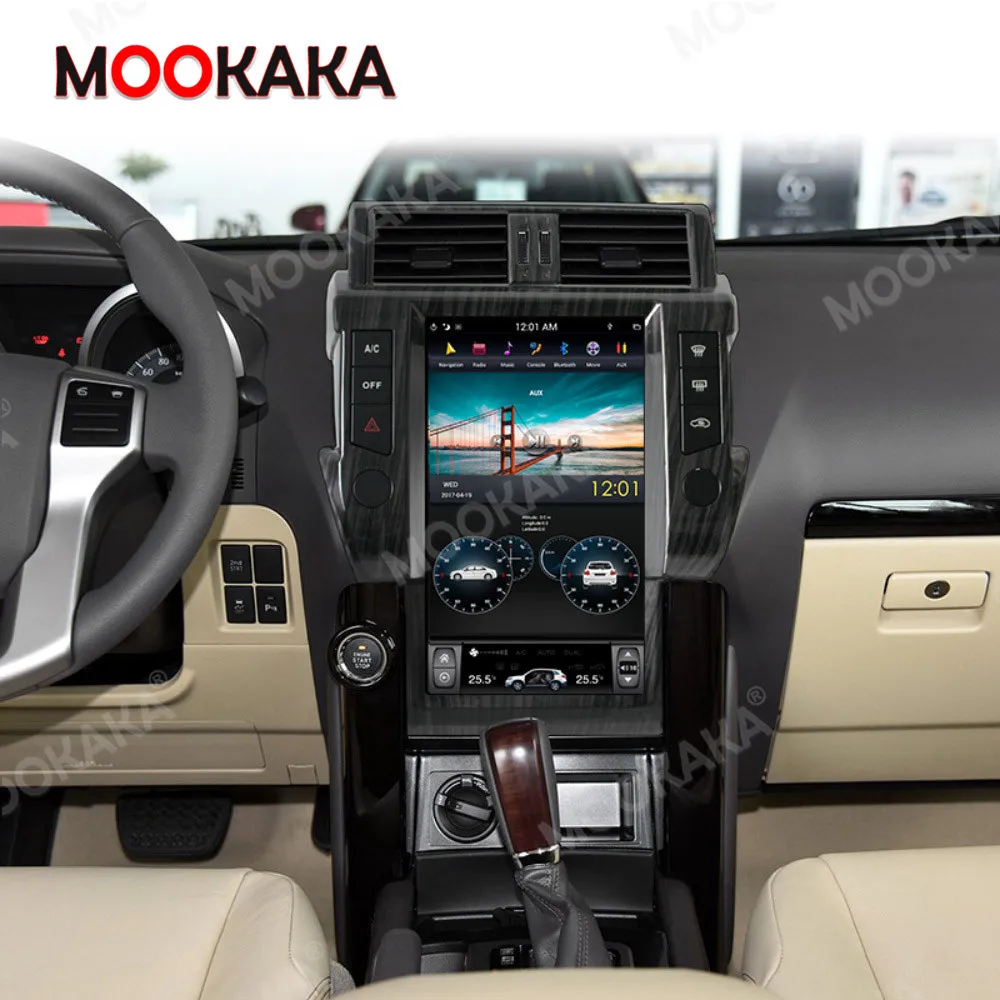 Carplay DSP Android 9 PX6 Vertical Tesla Radio Car Multimedia Player
GPS Navigation For Toyota Land Cruiser Prado 150 2014-2017