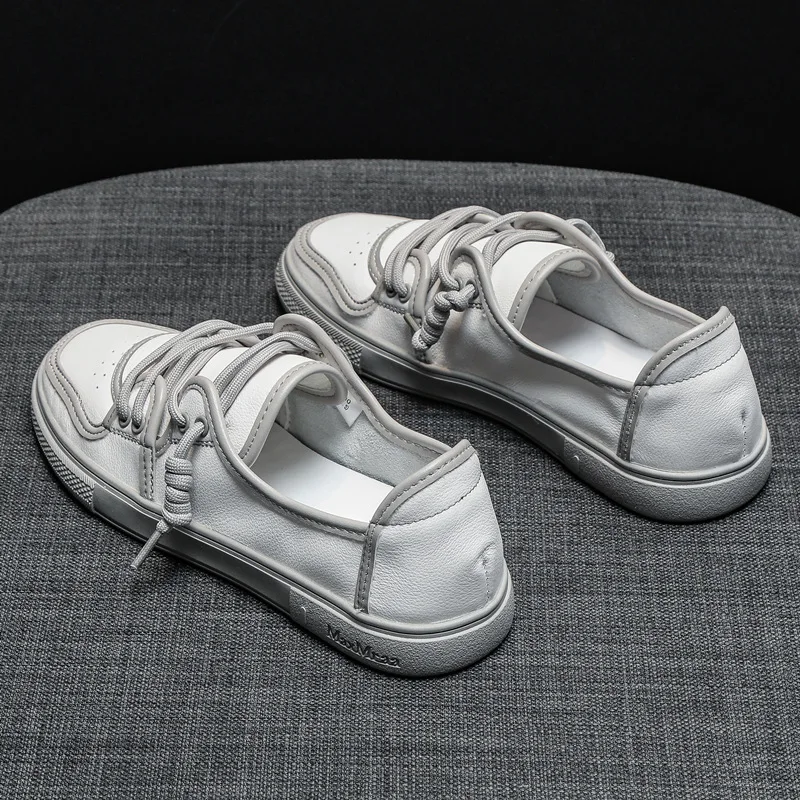 

2021 spring new soft leather white shoes women's comfortable sports shoes lightweight soft sole shoes shoes for women sneakers