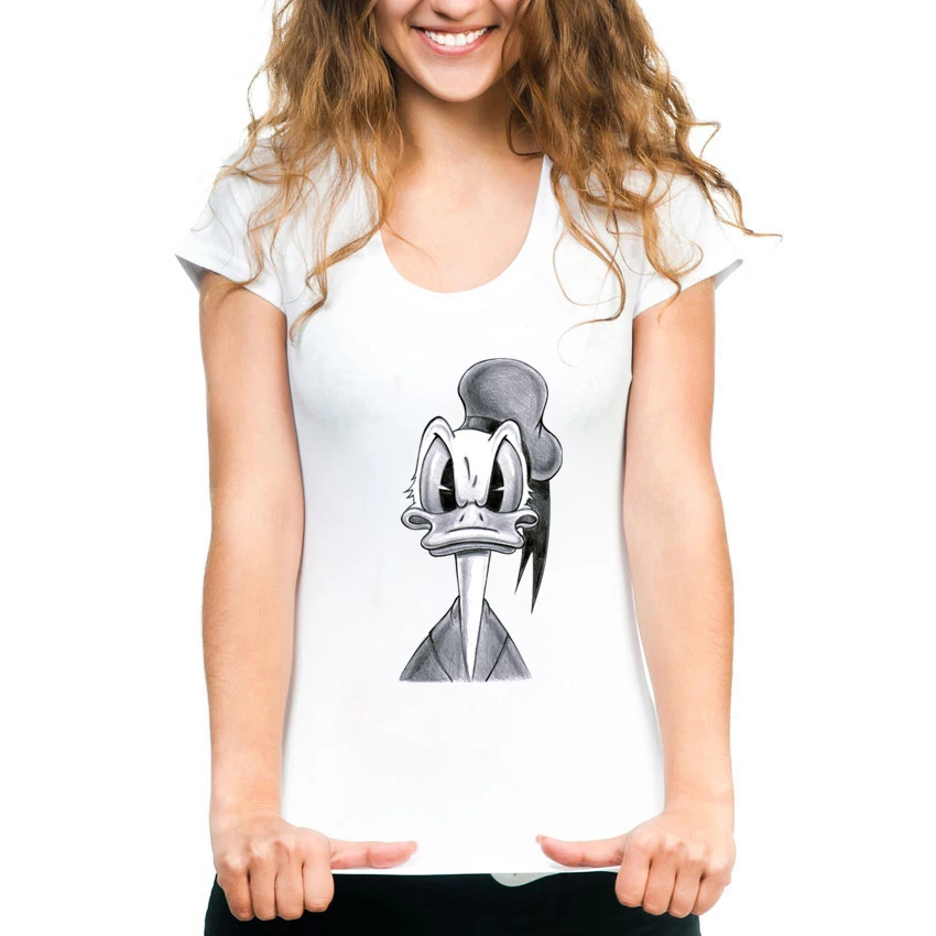 Летние топы женские милые свободные футболки мультфильм 3d печать футболка