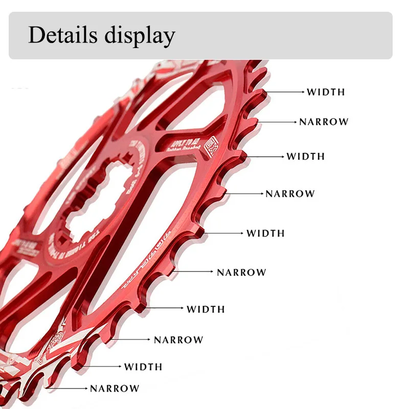 Звездочка для горного велосипеда BDSNAIL с узким и Широким Кольцом 170 мм 34-40T подходит