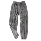 Брюки мужские зимние фланелевые, теплые спортивные штаны для сна, удобные слаксы, повседневные штаны для пар