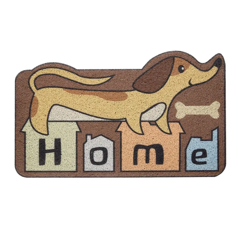 

Doorway Remove dirty carpet Cartoon wire loop PVC Elasticity Rebound door mat bathroom non-slip floor mat kitchen waterproof rug