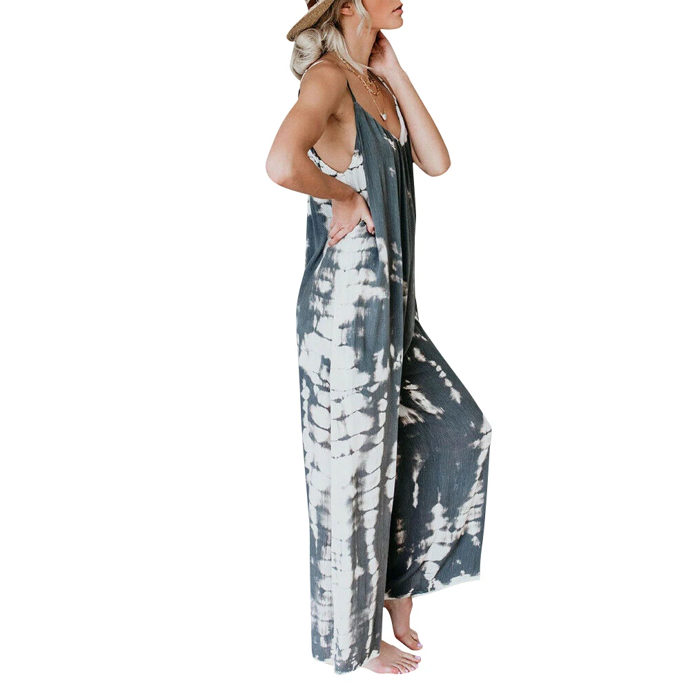 Женский комбинезон без рукавов наряд в стиле пэчворк свободное модное боди на