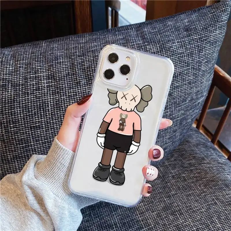 

Street art kwas Phone Case Transparent for iPhone Samsung A S 11 12 6 7 8 9 30 Pro X Max XR Plus lite mobile bags