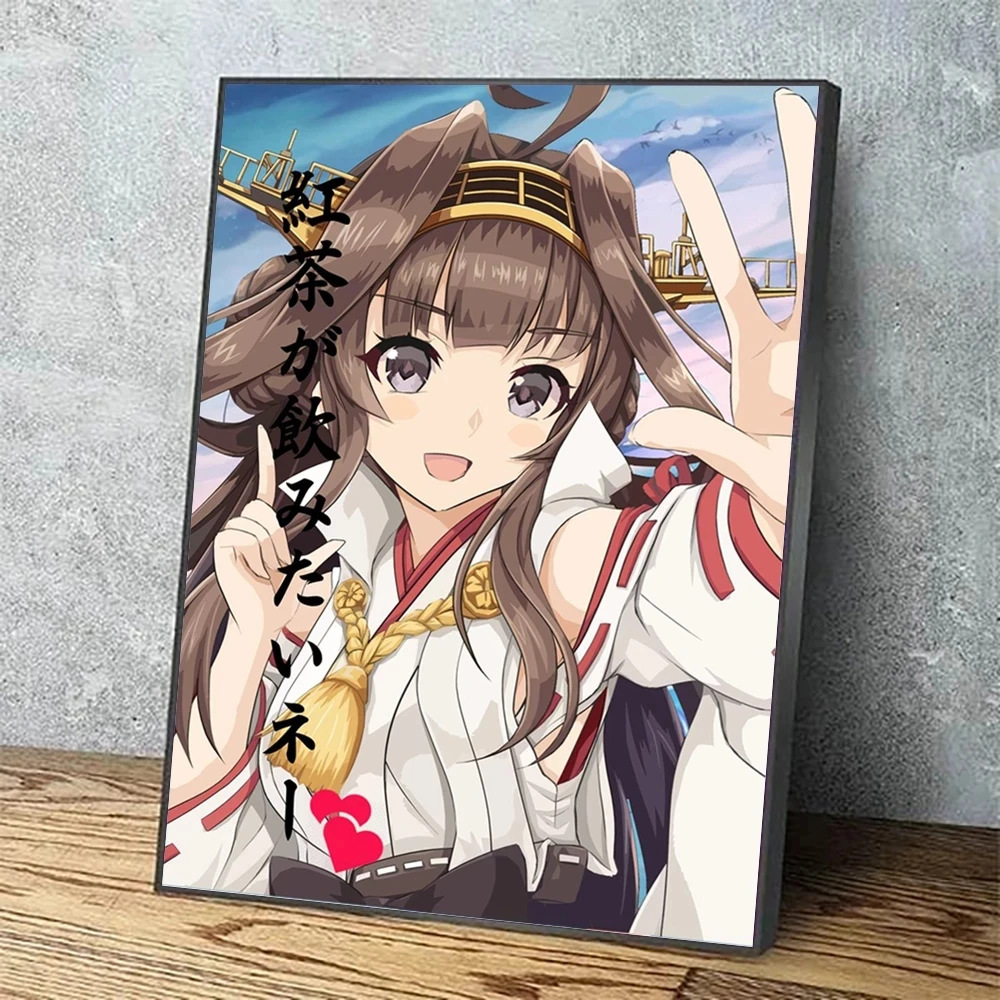 

Print Painting Modular Cute Girl Game Pictures Beautiful Anime Fight Canvas Wall Art Home Decor Modern Bedside Background Poster