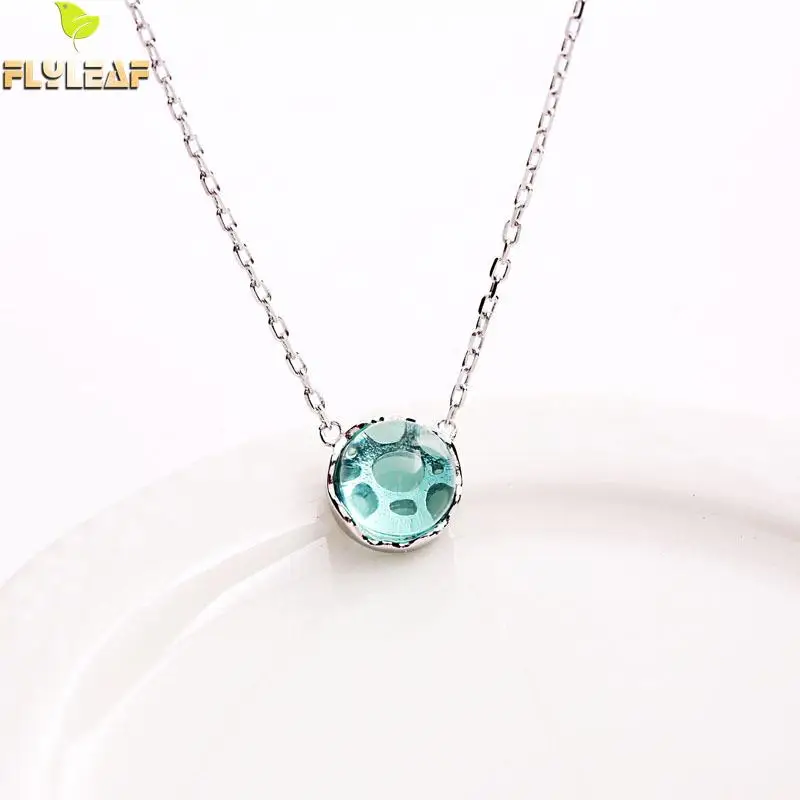 Цепочка женская из серебра 925 пробы с круглым кристаллом | Украшения и аксессуары