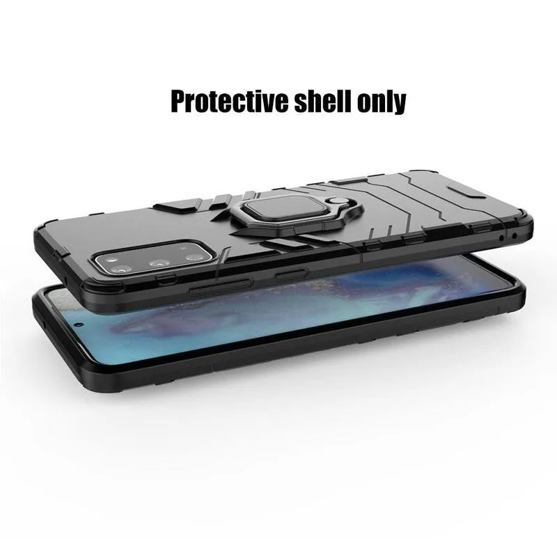 

1 Pcs Rugged Armor Ring Holder Stand Case Cover For Samsung Lite S20 4G FE FE / / S20 Galaxy 5G Shock Absorption S20 Q0O9