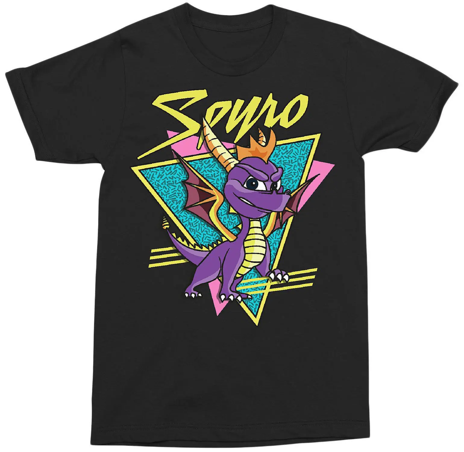 Spyro The Dragon Retro взрослая Футболка-компьютерная игра PlayStation M L 234XL мультяшная