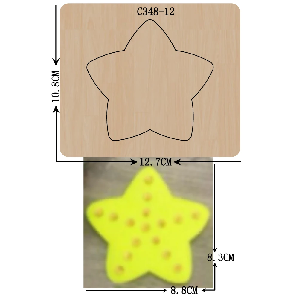 Новые деревянные штампы со звездами для скрапбукинга режущие совместимые с