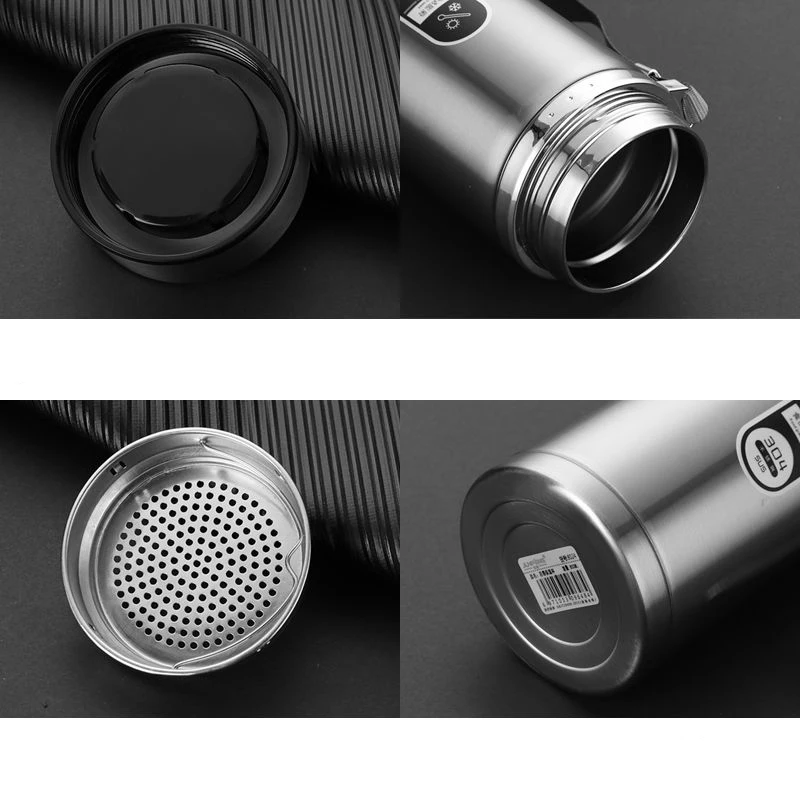 

New Large-capacity 304 Stainless Steel Tea Cup Business Mug Male and Female Kettle Portable Mug Insulated Cup Water Bottle